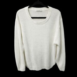 Zenana | Cream Textured Knit Sweater | Oversized Cozy Pullover | 1X/2X